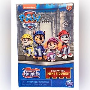 4 Pack - PAW Patrol Rescue Knights Blind Bag Boxed Mini Figure with Castle Tower
